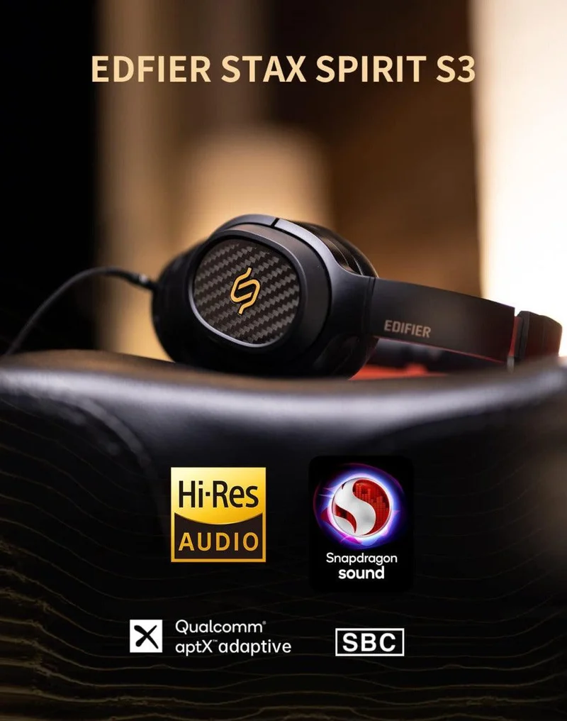 Edifier STAX SPIRIT S3 Cuffia Bluetooth ricaricabile con tecnologia Magneto-Planare