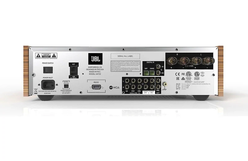 JBL SA750 Amplificatore integrato con Wi-Fi®, Apple AirPlay® 2 e Chromecast integrati