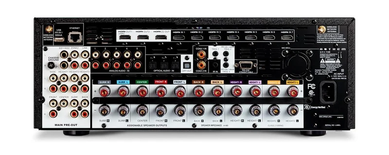 Anthem AVM70 8K Preamplificatore A/V multicanale 15.2. 8K UltraHD e HDR. Bluetooth 4.2
