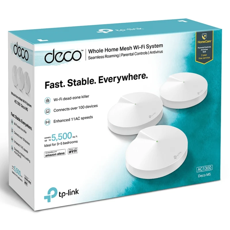 TP-Link Tapo Router Deco Mesh M5, 3 Piezas