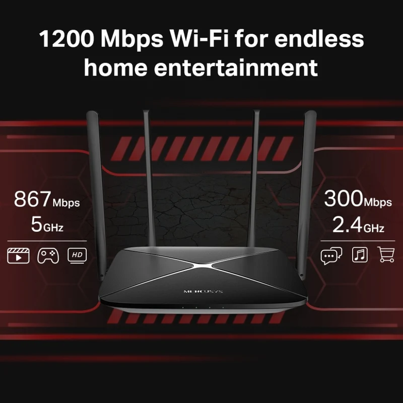 TP-Link Tapo Router Inalámbrico Wi-Fi Doble Banda AC1300, AC12G