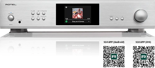 Rotel S-14 Amplificatore integrato e Streamer di rete all-in-one 160W, Bluetooth aptX HD