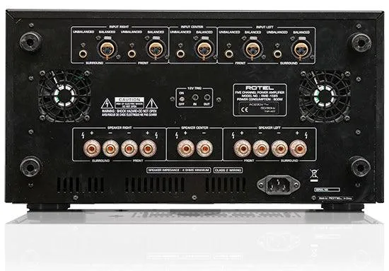 Rotel RMB-1585 Finale di potenza multicanale 200W x 5 su 8ohm, Design circuitale Balanced, classe A/B