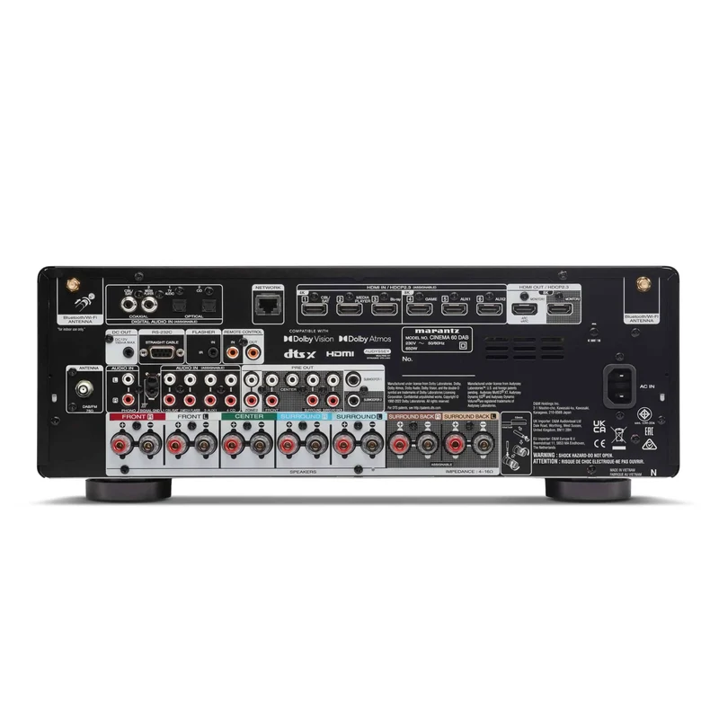 Marantz CINEMA 60 DAB Amplificatore AV, 7.2 Canali,DAB integrato, 100W, 3 ingressi 8K/60Hz & 4K/120Hz