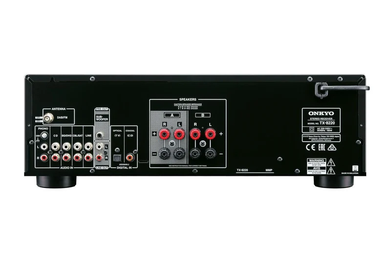Onkyo TX-8220 Sintoamplificatore stereo 2 canali, Tuner DAB, 100W per canale