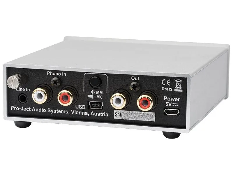 Pro-ject AD BOX S2 PHONO SILVER Convertitore A/D per registrare gli LP su PC/MAC