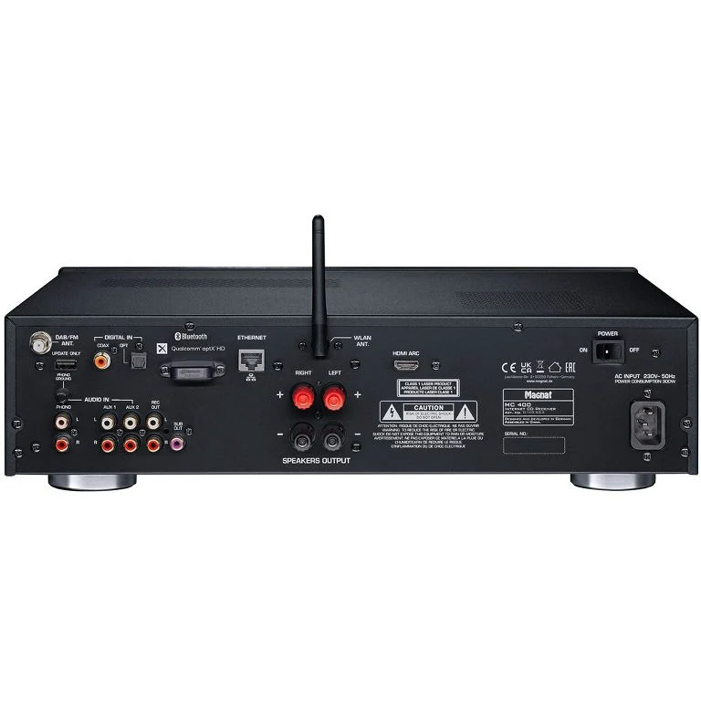 Magnat MC 400 Streamer di rete con tuner digitale e lettore CD con ampio display a colori da 2,8"