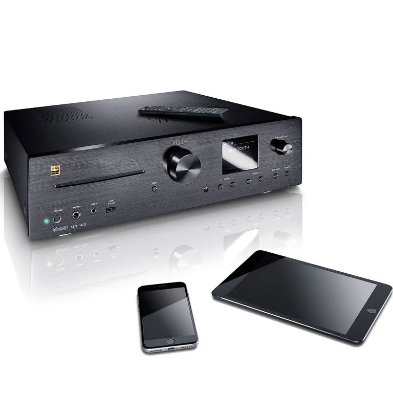 Magnat MC 400 Streamer di rete con tuner digitale e lettore CD con ampio display a colori da 2,8"