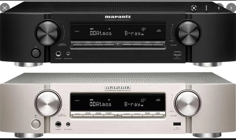 Marantz NR1711 Amplificatore AV 8K HDMI2.1 Ultra Slim • 7x 90 Watt (6 ohm, 1%) • WiFi 2.4 & 5.0 • Bluetooth