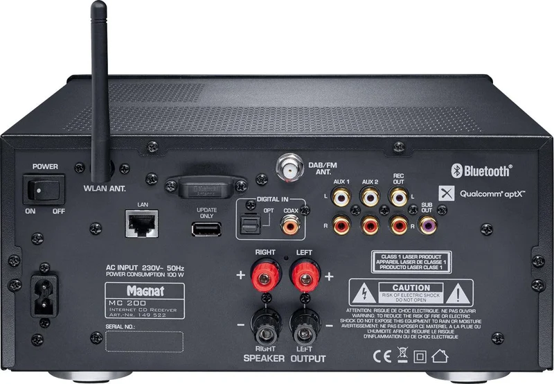 Magnat MC 200 Lettore CD, streamer di rete con radio DAB e da rete internet