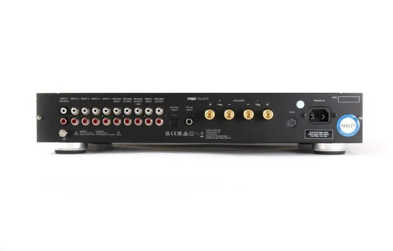 Rega ELICIT MK5 Amplificatore integrato 2 canali 127W classe AB nuovo DAC, ingresso PHONO