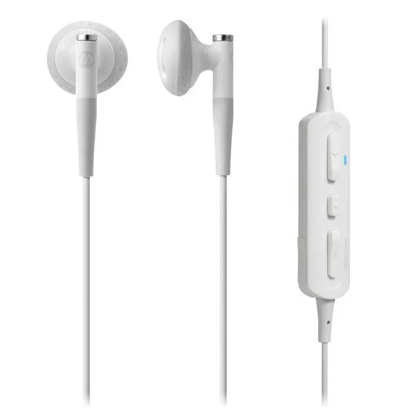 Audio Technica ATH-C200BT WH Auricolari bluetooth, con design ergonomico per un’eccellente qualità sonora