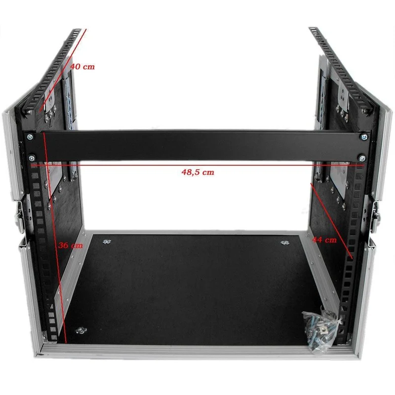 EXTREME YC8UR9M FLIGHT CASE LEGNO 10MM COMBO UNITA RACK 8U MIXER 9U 3 COPERCHI 6 CHIUSURE 2 MANIGLIE 4 RUOTE