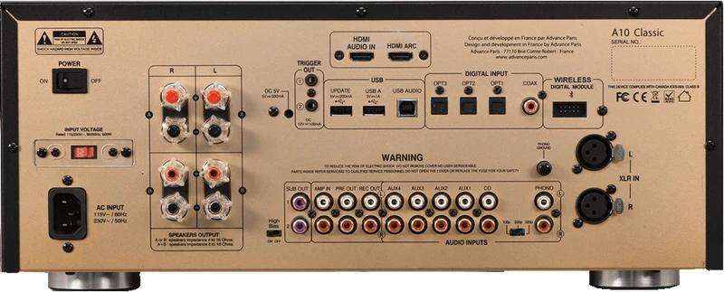 Advance Paris A10 CLASSIC Amplificatore integrato, PRE valvolare ECC81/12AT7