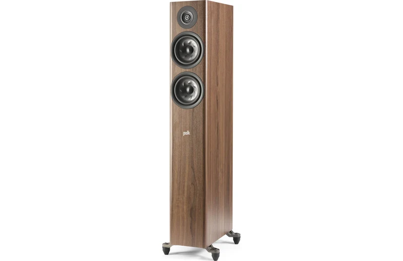 Polk Audio R500 Diffusori da pavimento compatto, Tweeter Pinnacle Ring Radiator da 1", 2 Woofer con cono a turbina da 5.25" (COPPIA)