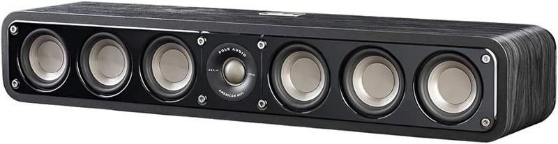 Polk Audio S35 EL Diffusore Centrale SLIM, Dome tweeter da 1", 6x woofer da 3"