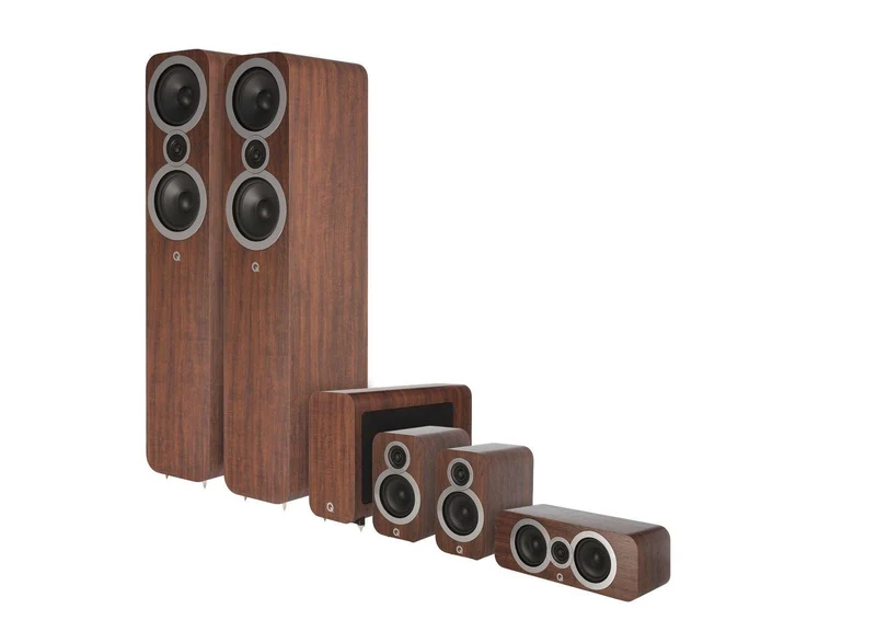 Q Acoustics Q 3050i CINEMA PACK Sistema home cinema completo: 1 cp Q3050i + 1 cp Q3010i + Q3090i Centre + Q3060S subwoofer
