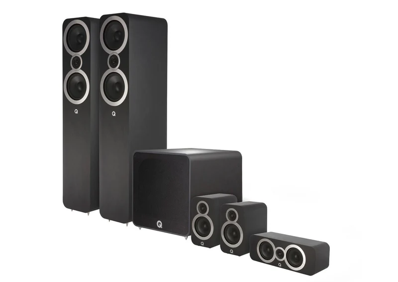 Q Acoustics Q 3050i PLUS Cinema PACK sistema home cinema composto di 1 cp Q3050i + 1 cp Q3010i + Q3090i Centre + QB 12 subwoofer