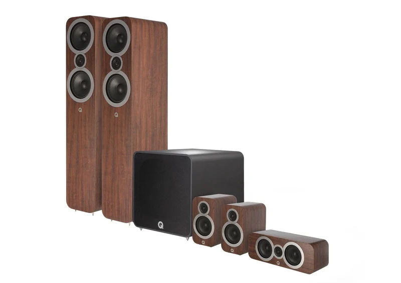 Q Acoustics Q 3050i PLUS Cinema PACK sistema home cinema composto di 1 cp Q3050i + 1 cp Q3010i + Q3090i Centre + QB 12 subwoofer