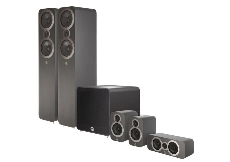Q Acoustics Q 3050i PLUS Cinema PACK sistema home cinema composto di 1 cp Q3050i + 1 cp Q3010i + Q3090i Centre + QB 12 subwoofer