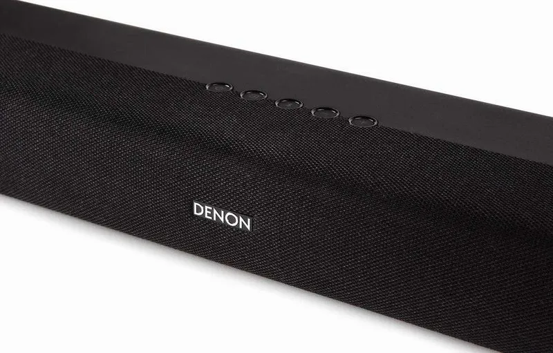 Denon DHT-S216 Soundbar all-in-one con audio 3D DTS Virtual:X per bassi migliori e dialoghi cristallini con la TV e film