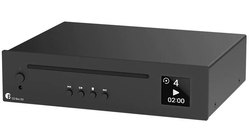Pro-ject CD BOX S3 Lettore di CD, CD-R, CD-RW. Caricamento slot-in. Convertitore DAC 32bit/384KHz Burr Brown PCM5102. Display OLED