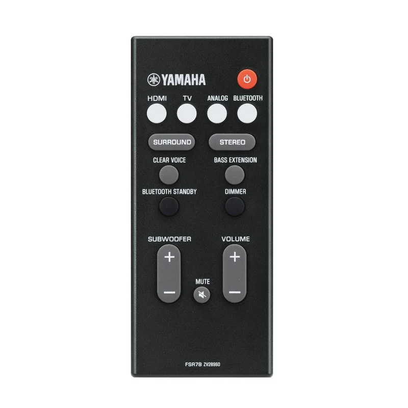 Yamaha YAS-207BL Soundbar con subwoofer wireless. HDMI in/out 4K/60 fps e streaming Bluetooth, 200W