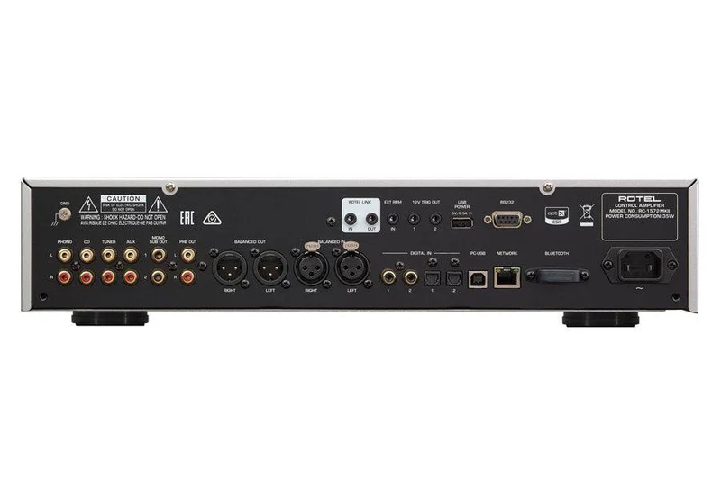 Rotel RC-1572 MKII SILVER Preamplificatore stereo con convertitore D/A 32bit/384KHz audiophile