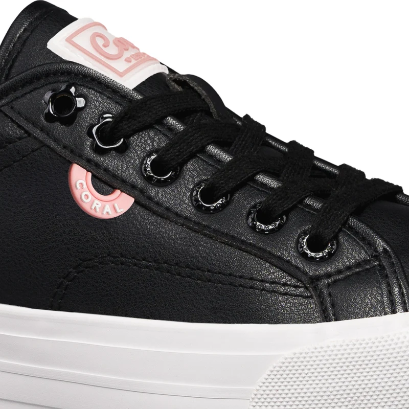Coral Tenis Casuales Pasqualina Negro, para Mujer