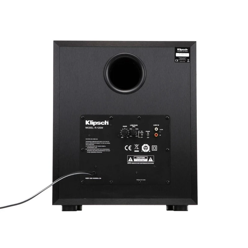 KLIPSCH R-120SW BLACK Diffusore subwoofer attivo bass reflex Serie All-New Reference Premiere 400W
