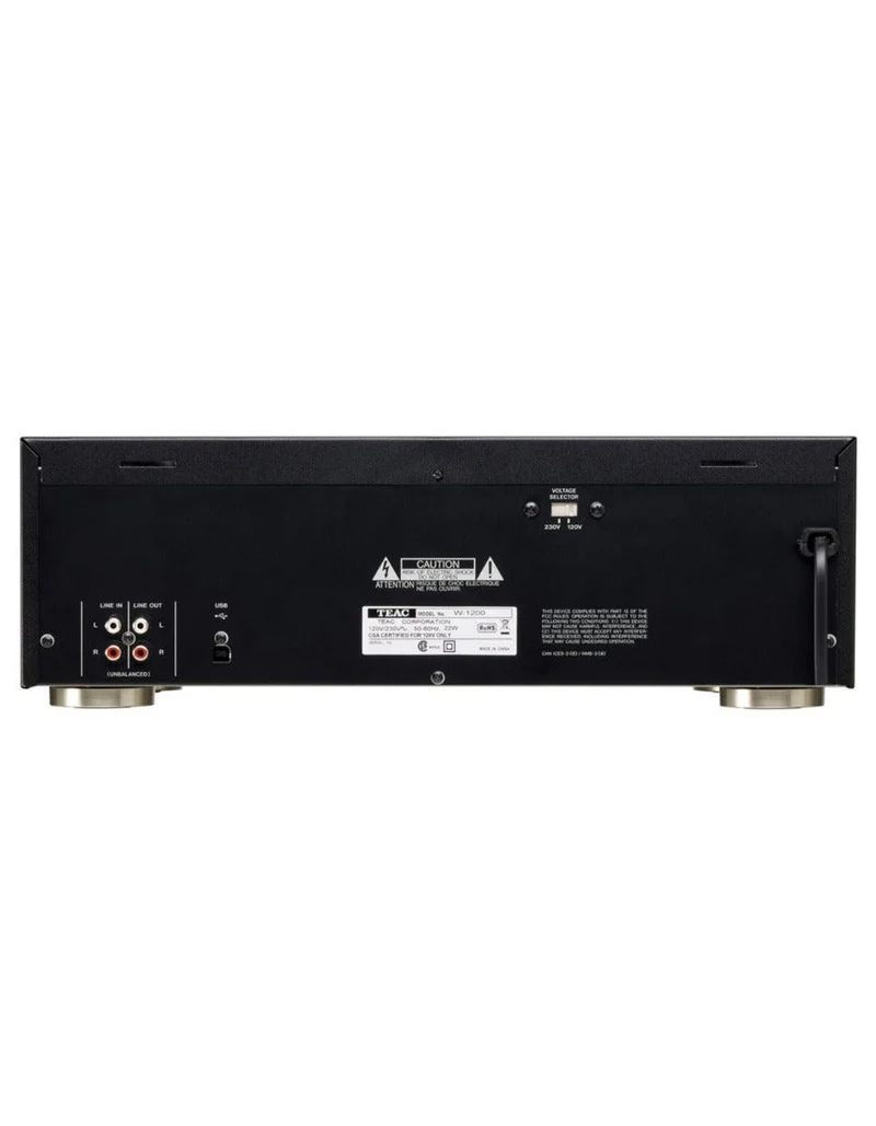TEAC W-1200 BLACK doppio registratore a cassette, mixaggio microfonico, uscita digitale USB