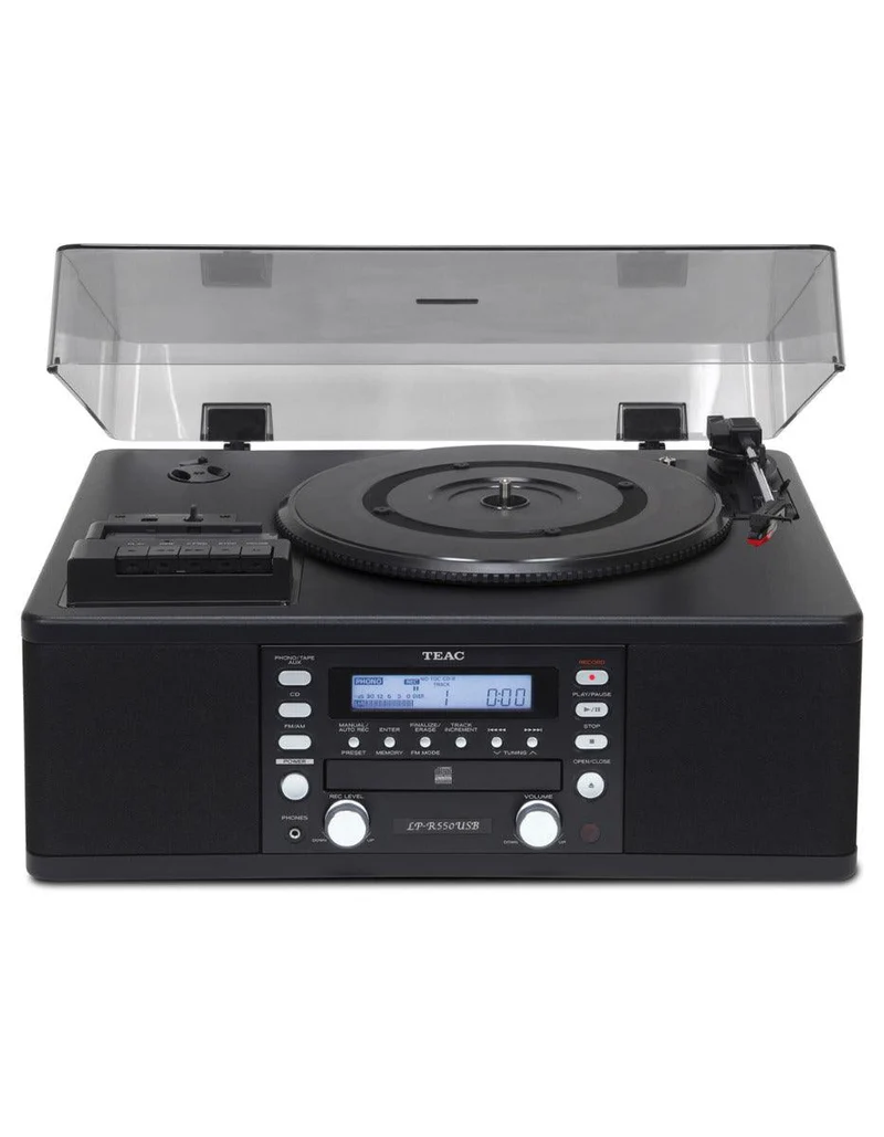 TEAC LP-R550USB BLACK lettore CD-Recorder / Casette / Giradischi All-in-one system