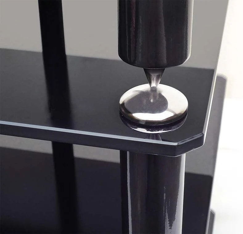Norstone BERGEN 2 Mobile HI-fi per elettroniche Struttura il metallo e ripiani in vetro temperato