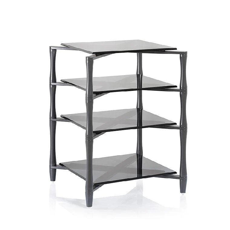 Norstone SLENDER mobile hifi Struttura il metallo smorzante e ripiani in vetro temperato