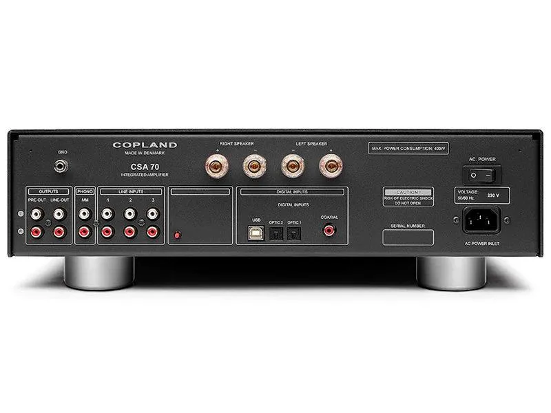 COPLAND CSA 70 Amplificatore integrato a stato solido con DAC ingresso Phono MM