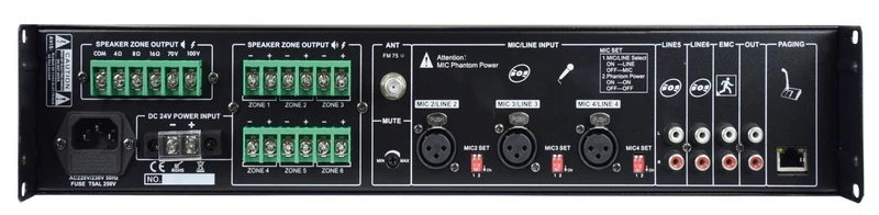GLEMM PAA 1000MZ Amplificatore 1000W 6 zone amplimixer 100V / 8 ohm
