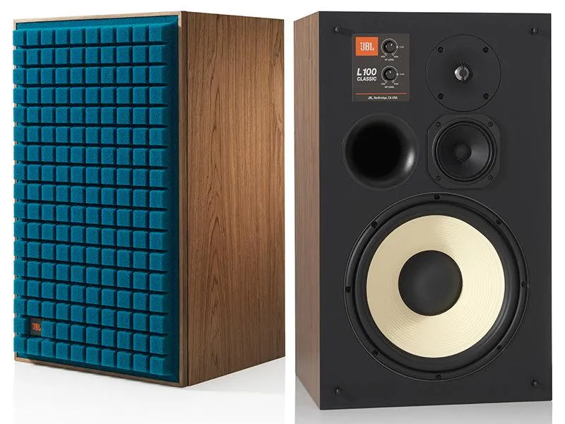 JBL L100 CLASSIC Diffusori da pavimento/stand a 3 vie, Woofer da 30cm, medio a cono da 12,5cm e tweeter in titanio (COPPIA)
