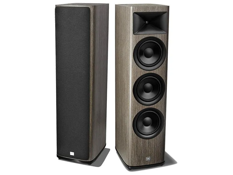 JBL HDI-3800 Diffusori da pavimento a 2,5 vie, Triplo woofer da 20cm con sistema HDI (High Definition Imaging) a guida d'onda