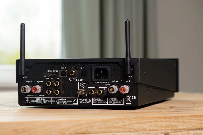Cyrus ONE Cast amplificatore integrato 100x2 all-in-one "domotico": wifi, DAC, bluetooth, HDMI, gestibile via APP