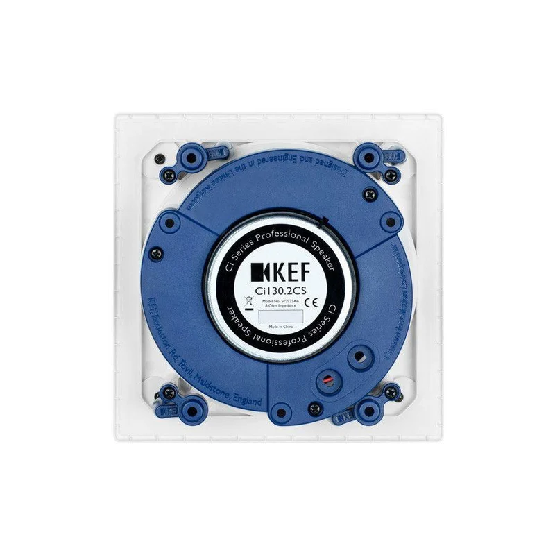 KEF Ci130.2CS Diffusore da incasso quadrato 2 vie Uni-Q Tecnologia TANGERINE