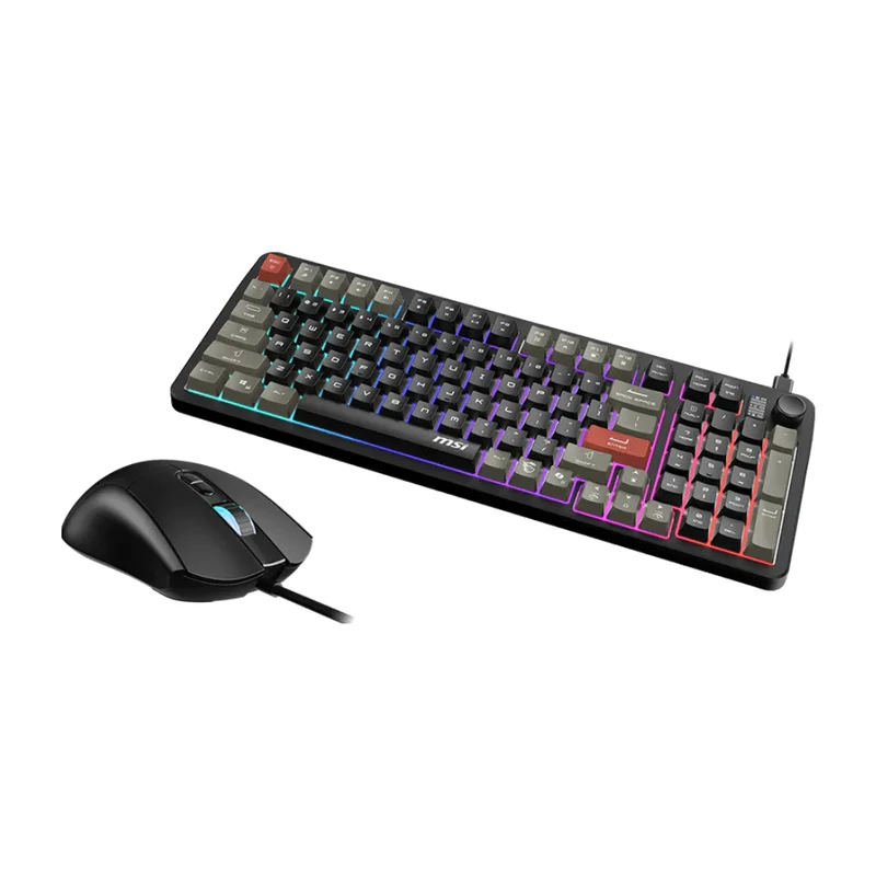 MSI Kit Teclado y Mouse Alámbrico Gaming Forge GK110