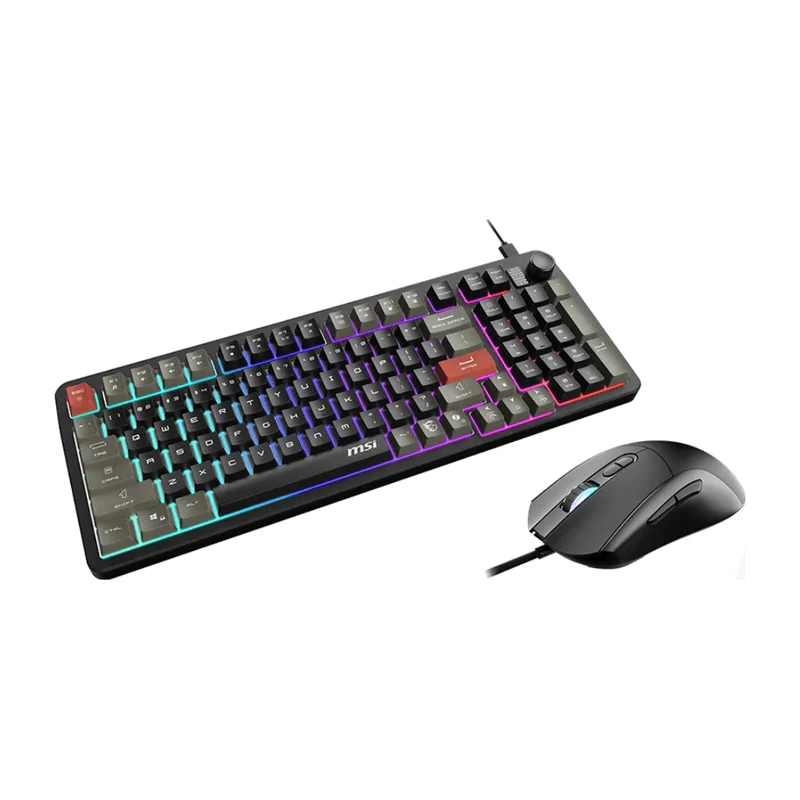 MSI Kit Teclado y Mouse Alámbrico Gaming Forge GK110