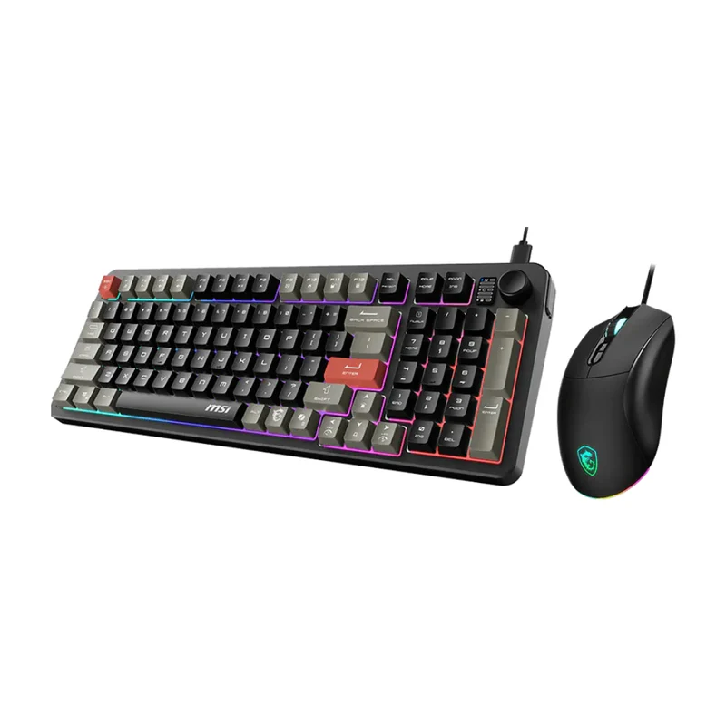 MSI Kit Teclado y Mouse Alámbrico Gaming Forge GK110