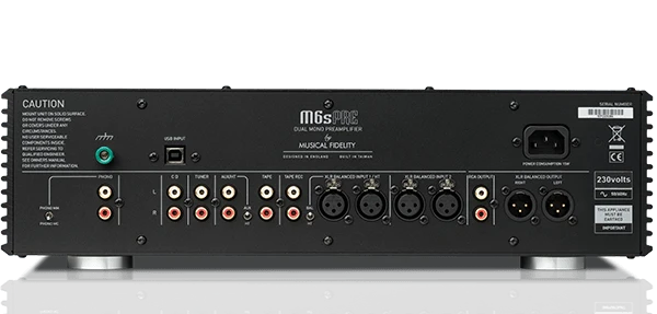 Musical Fidelity M6s PRE BLACK Preamplificatore completamente bilanciato in Classe A, Home theater bypass