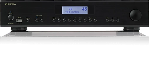 Rotel A-14 MKII NERO + WIIM PRO PLUS OMAGGIO! amplificatore integrato stereo 2 canali 80 Watt, PC-USB con MQA, aptX(TM)