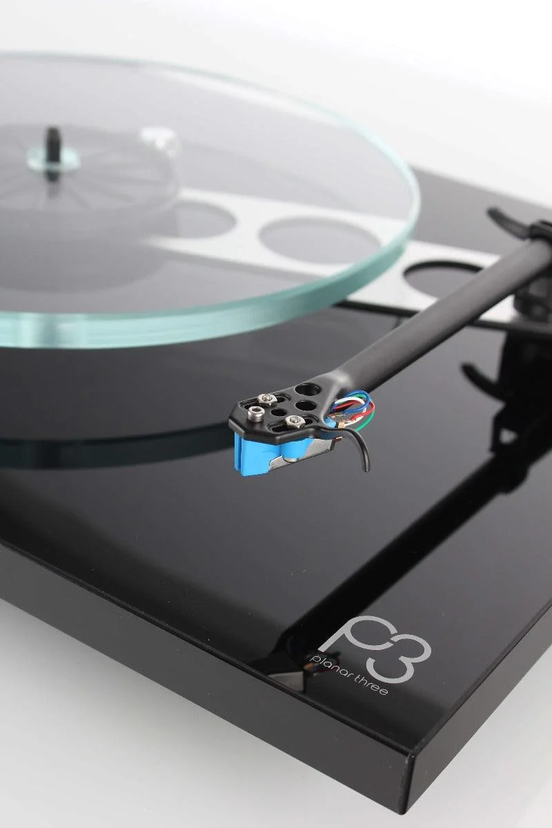 REGA Planar 3 NERO Giradischi con piatto in vetro 12mm, braccio RB330 cavo REGA e motore 24V