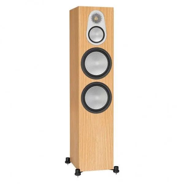 Monitor Audio SILVER 500 6G diffusori da pavimento a 3 vie, reflex posteriore con tecnologia Hive II 250W (coppia)