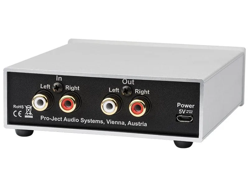Pro-ject HEAD BOX S2 Silver Amplificatore per cuffia, Componenti selezionati e di basso rumore