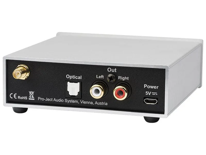 Pro-ject BLUETOOTH BOX S2 Silver Ricevitore senza fili Bluetooth per smartphones e tablet supporta codec aptX o SBC