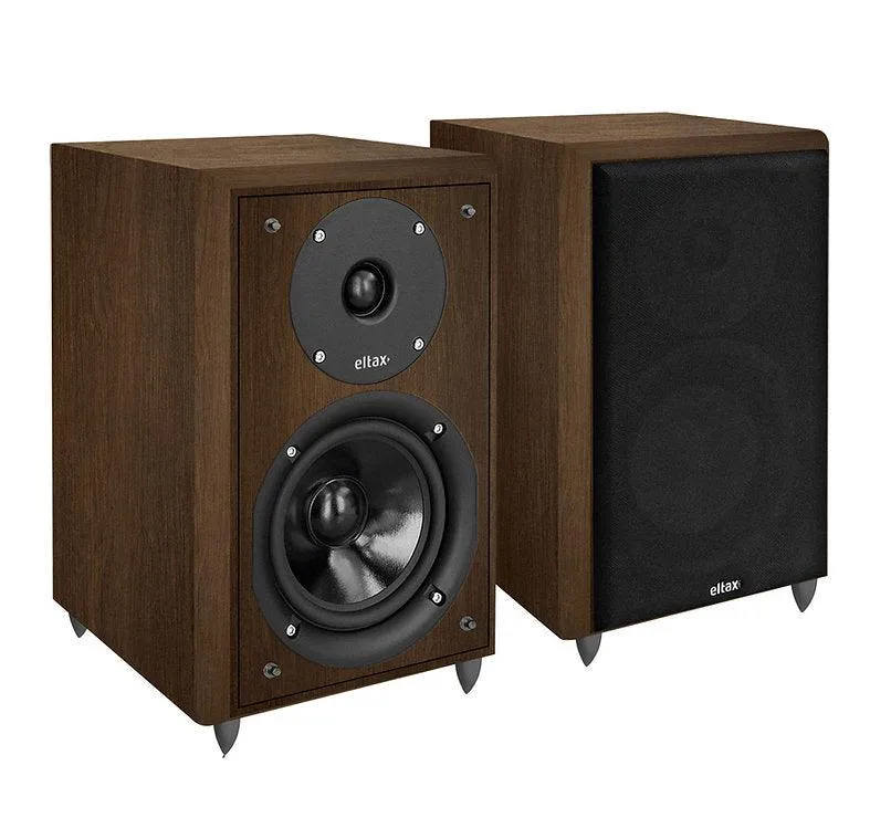 Eltax Monitor I WALNUT diffusori da scaffale compatti 2 vie bass Reflex 90W